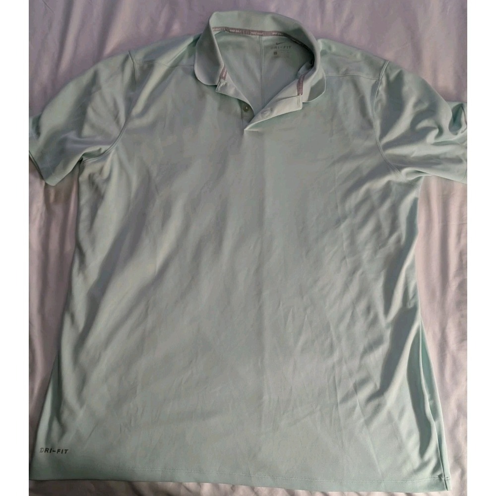 Nike Golf Men's XL Pastel Green Short Sleeve Performance Short Sleeve Polo Shirt
